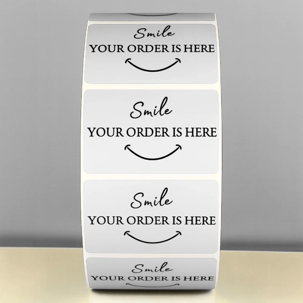 Smile Your Order Is Here Stickers Packaging Labels for Small Business THANK YOU - Picture 10 of 11